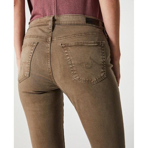 Ag Adriano Goldschmied Denim - AG Jeans Legging Ankle Super Skinny 27 Brown Luxe